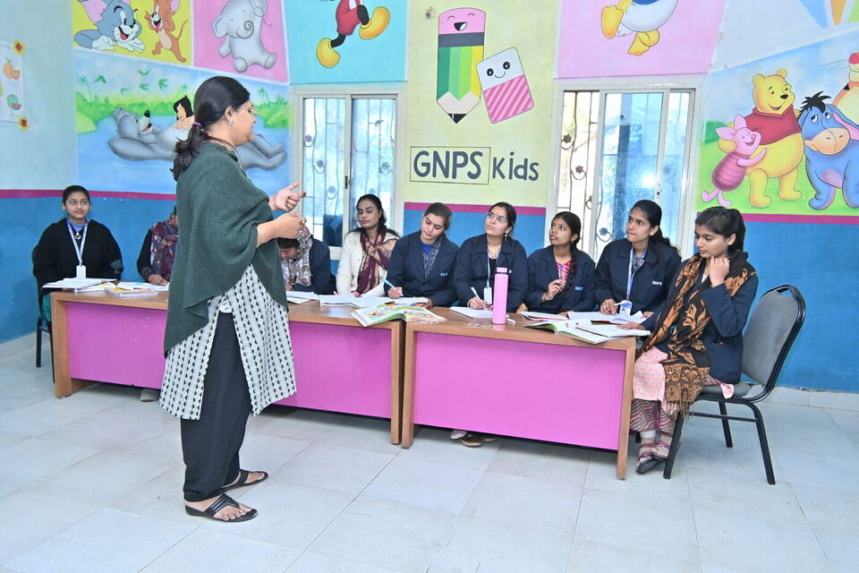 A teacher training session at GNPS